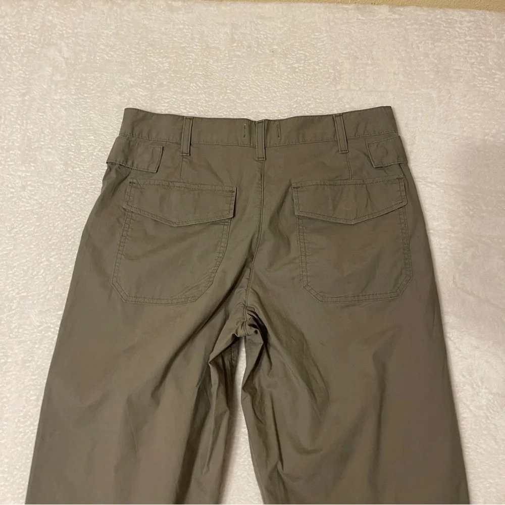 AGOLDE Daria High‎ Waist Crop Wide Leg Twill Utility Pant in Duffle Women's 28 - Picture 12 of 12